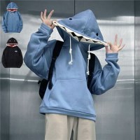 [홍은]귀여운티셔츠 상어 상어후드 기모 후드티 패션후드티 상어후드