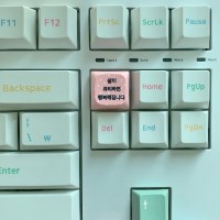 [withsome made]삶이 큐티하면 행복 LED 키캡 키링(1구)