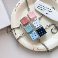 [withsome made]파스텔 도트 LED 키캡 키링(1구)