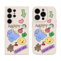 비비파이 공룡 스케치 패턴 패브릭 케이스 갤럭시S26