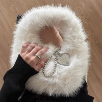 [키링세트] 포근 윈터 밍크 페이크퍼 숄더 토트백