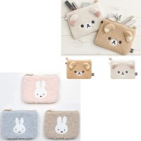 미피 리락쿠마 미니 플랫 파우치 동전 카드 지갑
