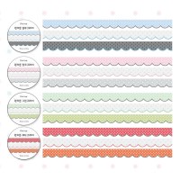 핑루 원커튼 그레이 4종 마테set+씰스1장