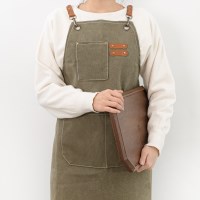 롬에이 아텔 다용도 앞치마 데님 캔버스 카페 작업용 포켓앞치마