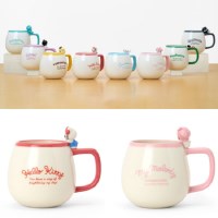 산리오 캐릭터 헬로키티 마이멜로디 마스코트 머그컵 400ml