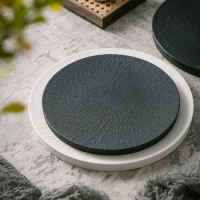 모던 플레이팅 도자기 8인치 원형접시 반찬그릇 찬기 디저트접시