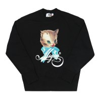 MSGM 3941MDM113SE 257749 99 큐트 키티 로고 여성맨투맨