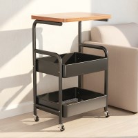 이동식 3단 테이블 트롤리 바퀴달린선반 거실 욕실 베란다 정리대