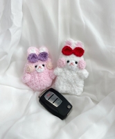 쵸미 토끼 차키 뜨개 케이스