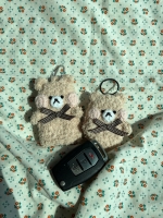 브라운곰 뚱이 차키 뜨개 케이스