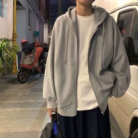 남여공용 오버핏 후드집업 무지 후드 점퍼