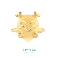 [타이니앤코] 순금 24K 3.75g 용띠 사랑해용 돌반지