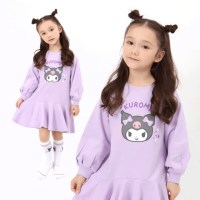 쿠로미 라일락 프릴 이지 원피스