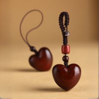 땡큐베리메르시 자단목 하트키링 재물운 금전운 행운선물 핸드폰고리