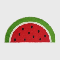 수박 미니 러그 포인트 발매트 (극세사)