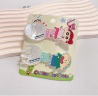 짱구 수저포크 헤어핀 유리훈이