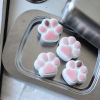 집사선물, 새차선물, 차량용 석고방향제 냥이발 석고방향제 2P