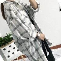 체크셔츠 데일리한 청바지와잘어울리는 여성블라우스코디