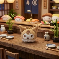 산리오 초밥가방걸이 5cm 유부초밥쿠로미