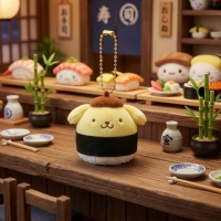 산리오 초밥가방걸이 5cm 계란후토마키폼폼푸린