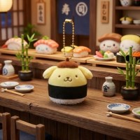 산리오 초밥가방걸이 5cm 계란후토마키폼폼푸린