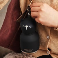 캐나다 아소부 캐릭터 키링 텀블러 미니 베스티 200ml 블랙캣