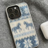 [실버프레임 니트포니]아이폰17 에어 프로 갤럭시s25 s26 커플 선물