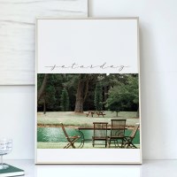 [아트밀] 쉼이 있는 여행사진 액자 90종 - 73 토요일