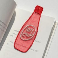 케첩 자수 책갈피