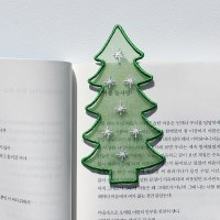 전나무 자수 책갈피