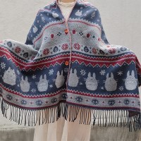 [이웃집 토토로] 버튼 머플러(토토로 눈의 결정)