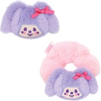 몬치치 시나코 콜라보 마스코트 헤어 클립 슈슈 머리끈