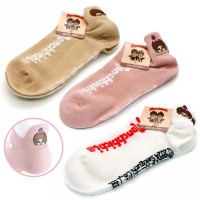 몬치치 캐릭터 뒤꿈치 포인트 삭스 귀여운 양말