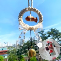 복을 실은 액막이 명태 도어벨 집들이 개업 이사 행운 재물 복 인테