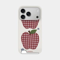 vintage gingham patch [카드수납 폰케이스]
