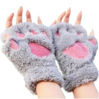 고양이 반장갑 핸드워머 털장갑 곰돌이