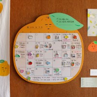 백반 먼슬리 자석보드 달력 - 한라봉 BB744