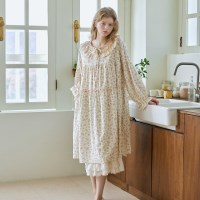 블리스 긴팔 원피스 크림 (32수)