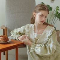 사라 긴팔 투피스 올리브 (40수)