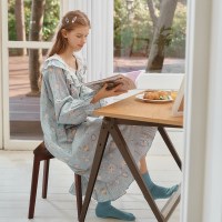 포멜로 긴팔 원피스 베이비블루 (40수)