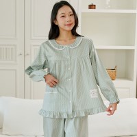 여자잠옷 국내생산 순면 여성홈웨어 실내복 파마자