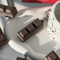 이니셜 초콜릿 키캡 키링 클리커 클릭 키보드 자동차 가방 인형 키홀