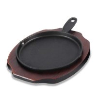 하오 무쇠 주물 프라이팬 20cm + 나무받침대