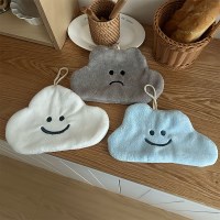 귀여운 구름 손닦는 고리 수건 주방 핸드 타올  답례품 어린이집 센