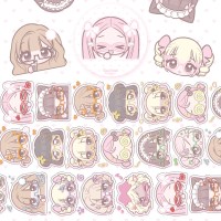 안경소녀 30mm 투명 박 키스컷