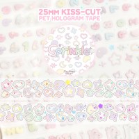 스프링클 25mm 투명 박 키스컷