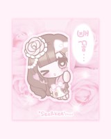 빼꼼 히메소녀 글리터 에폭시 집게