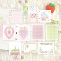 딸기 콩콩 모조지 스티커 팩