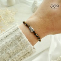 행운 코끼리팔찌 천연 호안석팔찌 남녀공용 원석팔찌 금전운 재물운