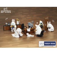 [먼데이브루스 시리즈8] 직원들의 방탈출 (6종) 피규어